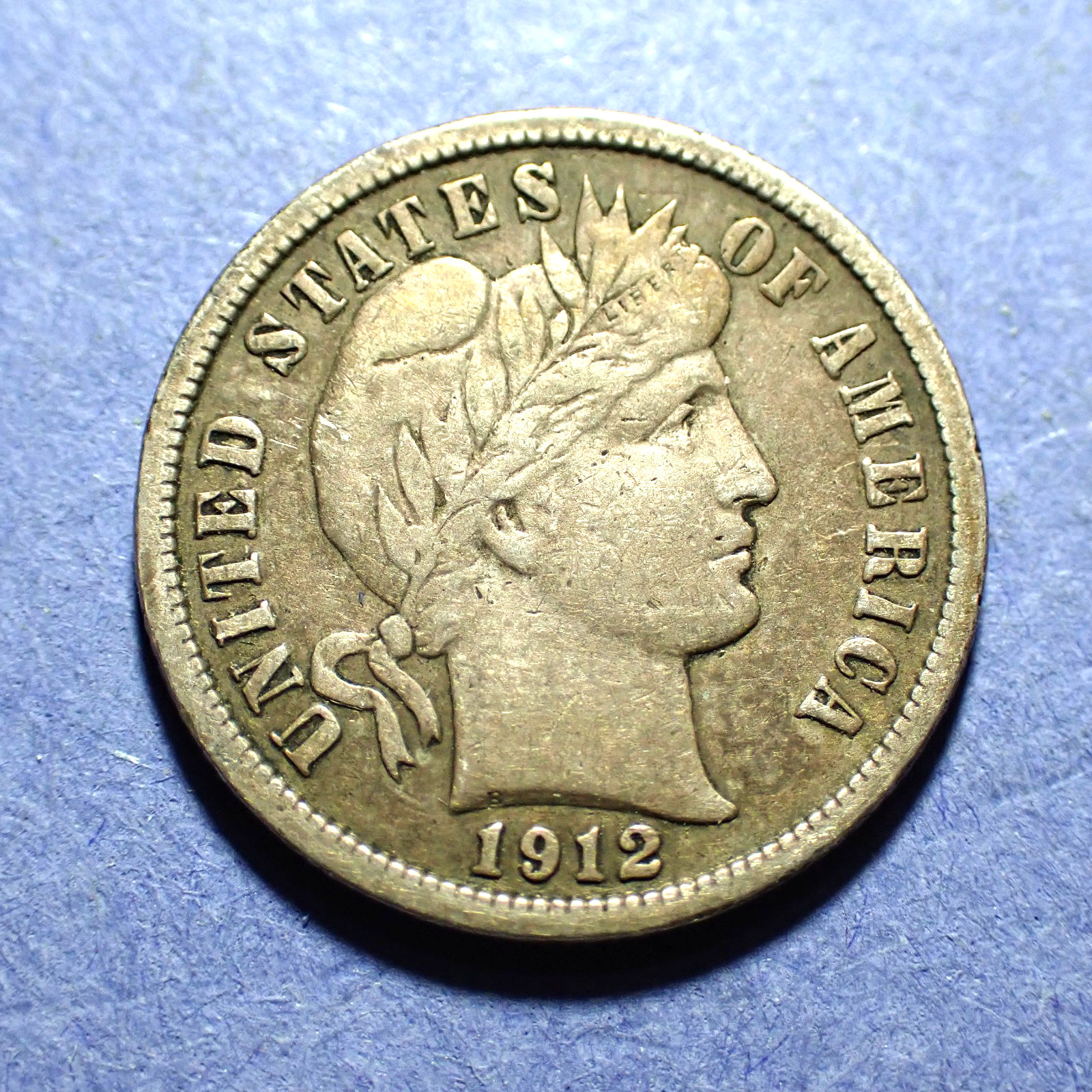 1912-D Barber Dime  Ch. VF