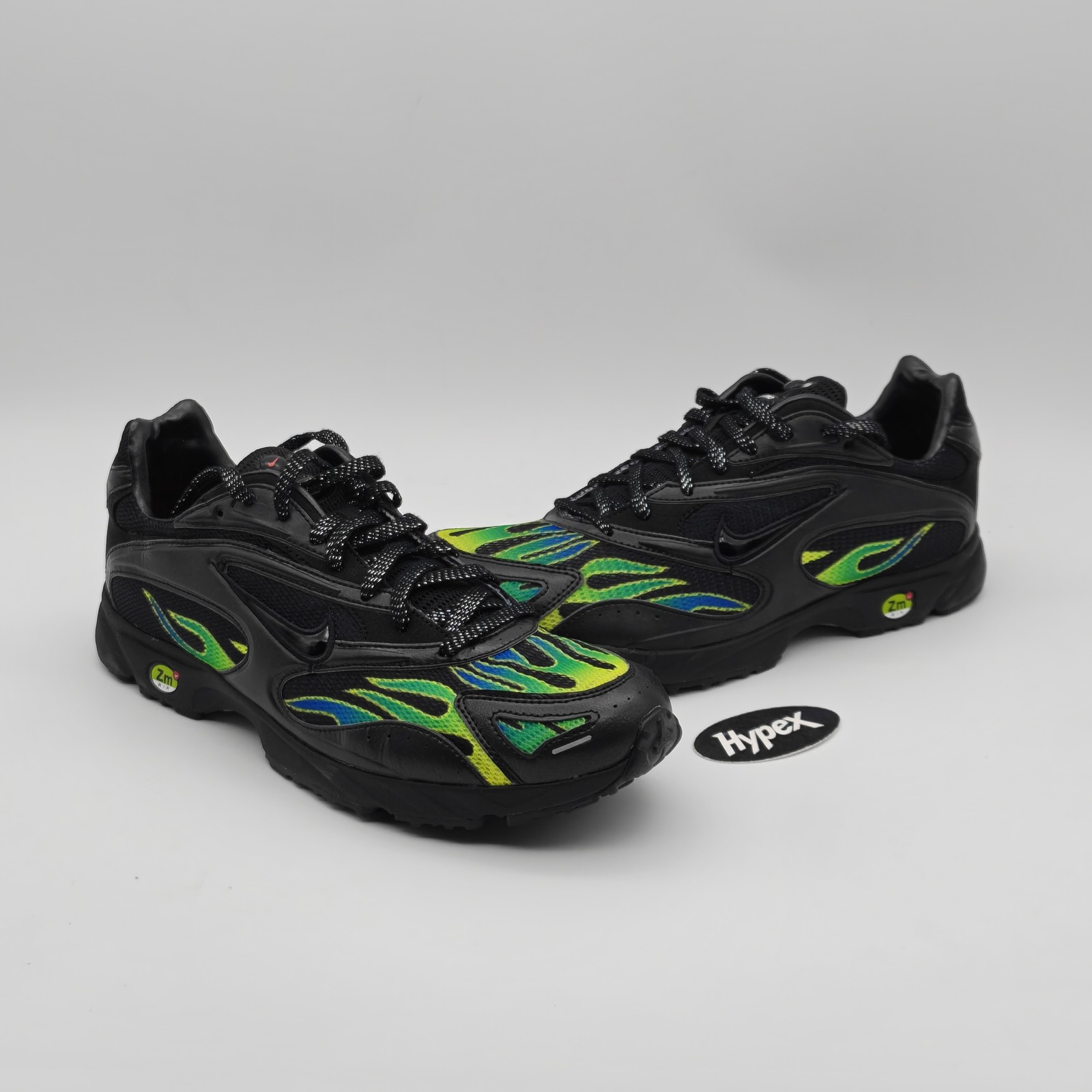Supreme x Nike Zoom Streak Spectrum Plus 'Black' Men AQ1279-001 New Size