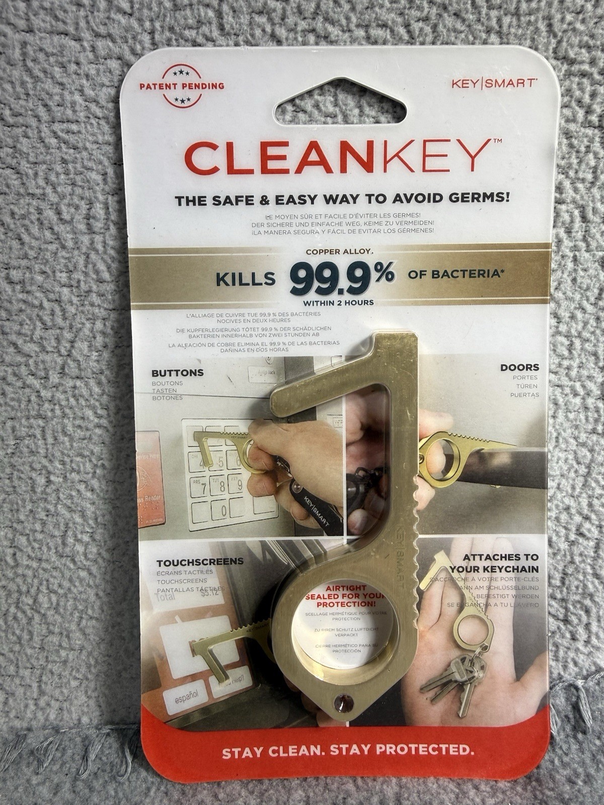 CleanKey Copper Alloy tool For Avoiding Contaminated Surfaces