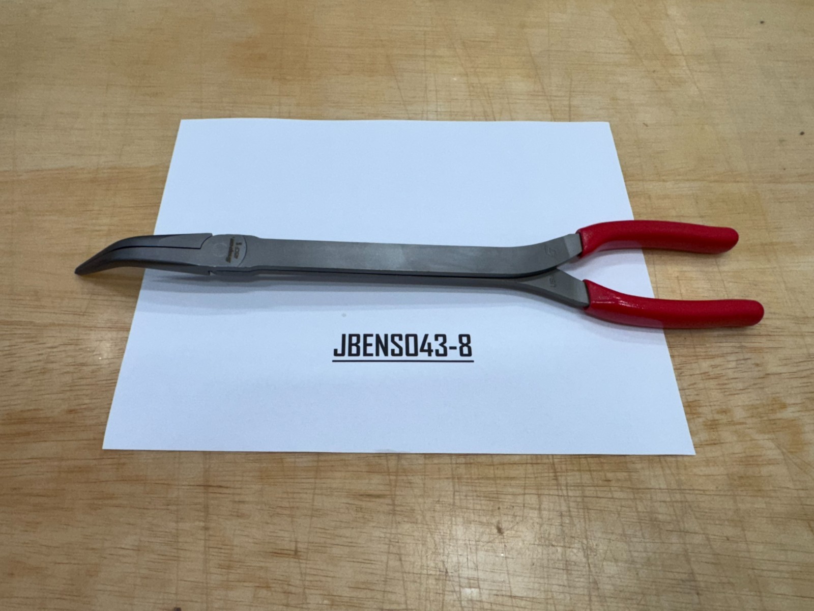 Snap-on Tools USA NEW STYLE RED 14" Soft Grip 35° Bent Needle Nose Pliers 415CF
