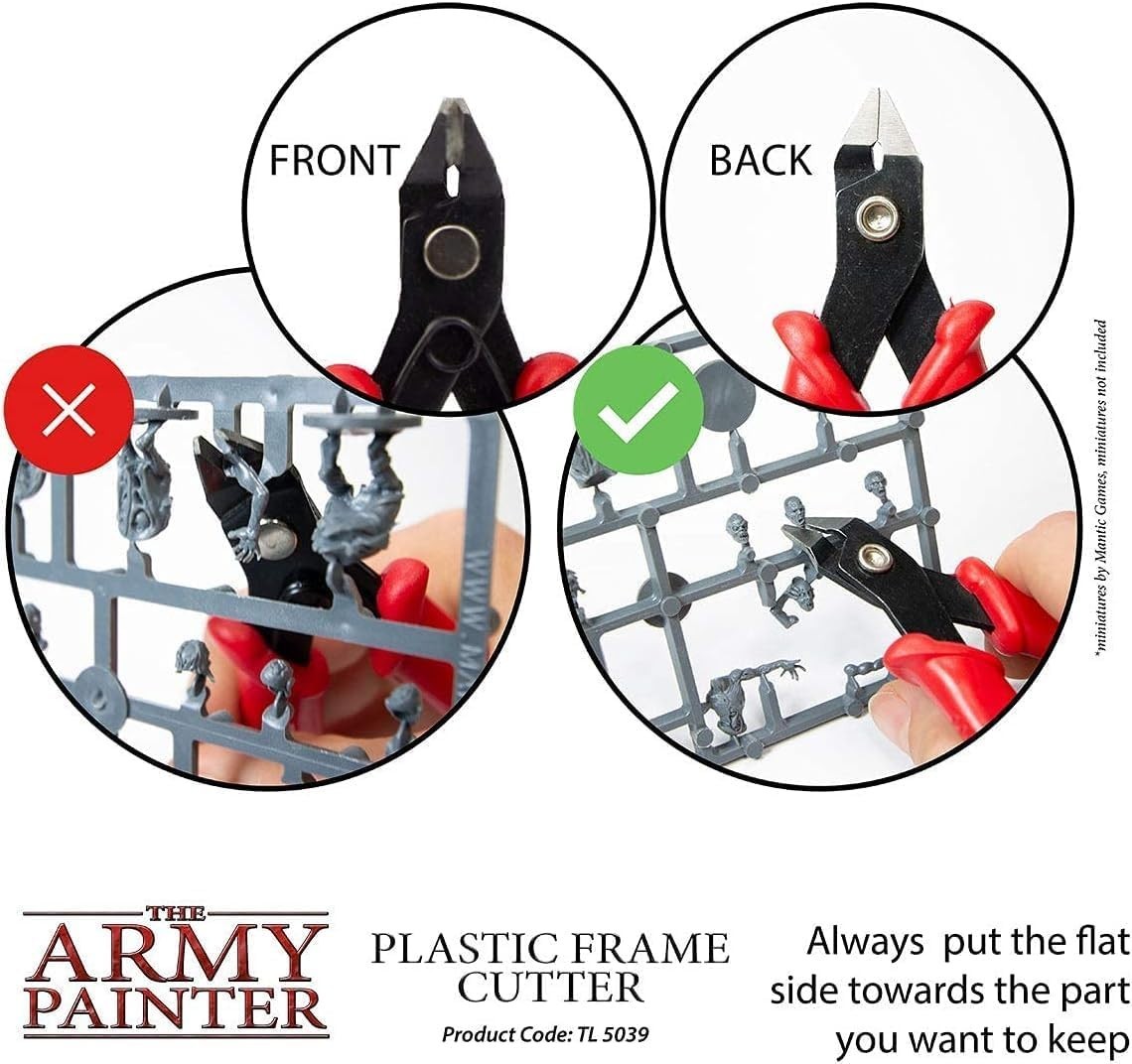Hobby Tools Plastic Frame Cutter, Stainless Steel Model Flush Cutter, Side Sn...