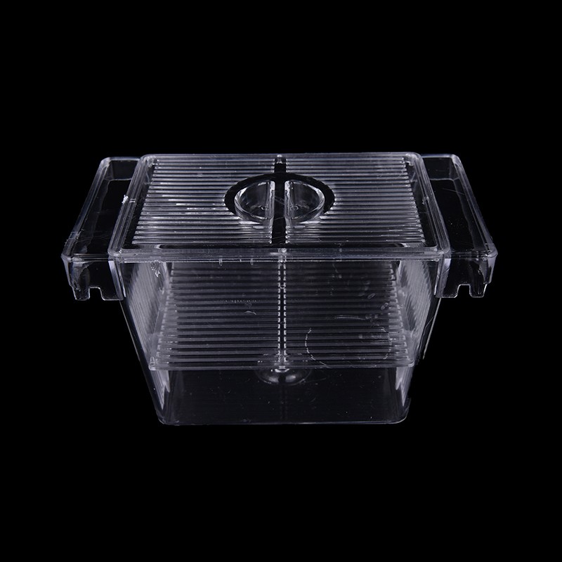 Aquarium Fish Tank Guppy Breeding Breeder Isolation Incubator Trap Box_Y_f5