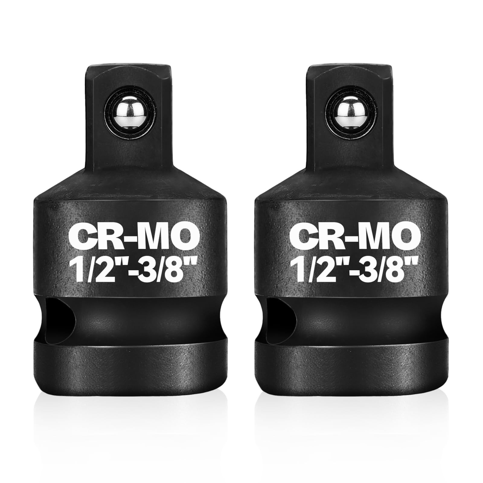 1/2" Female to 3/8" Male Impact Socket Adapter Reducer Set, 2 Pcs Chrome Moly...