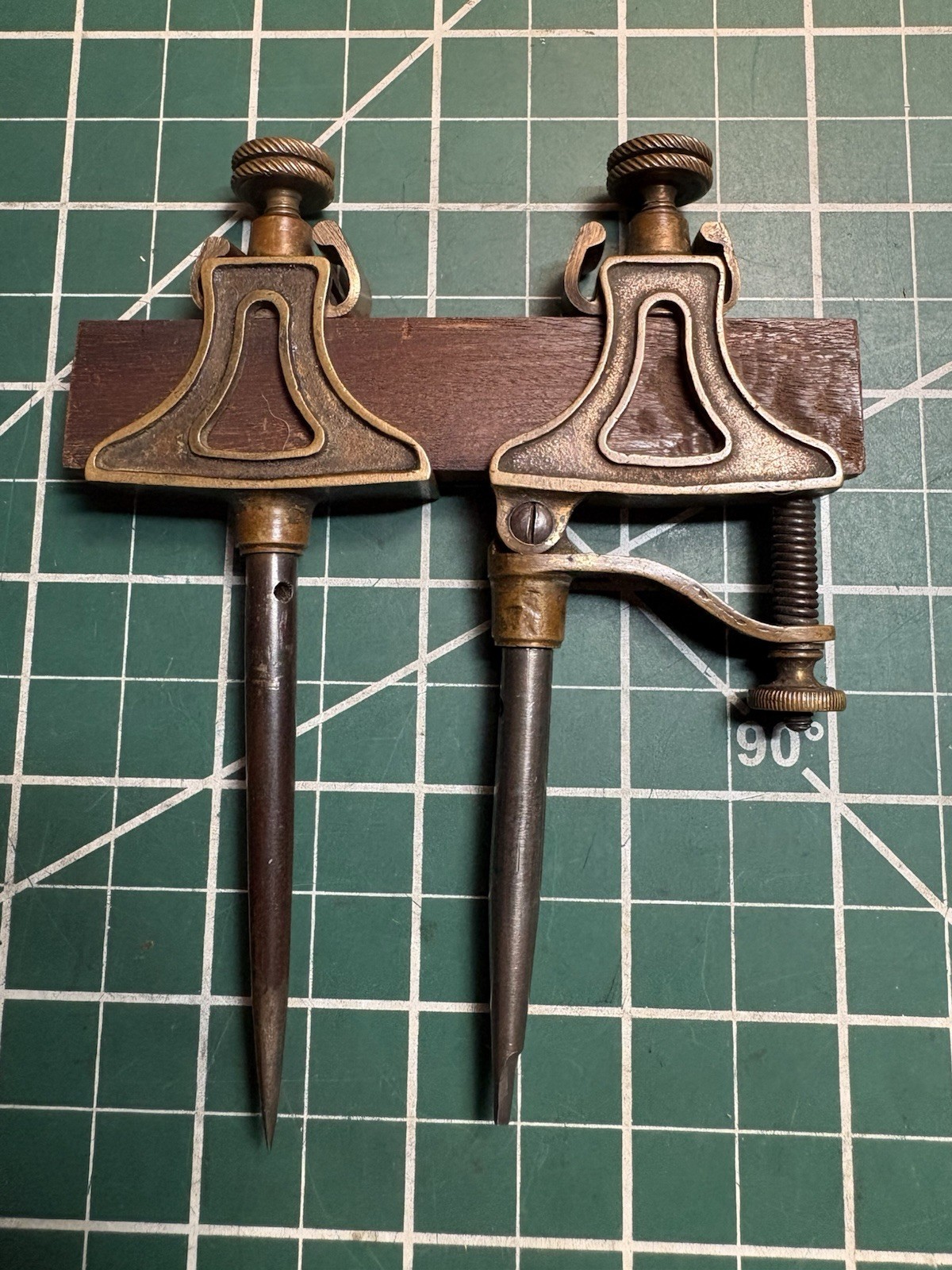 Vintage Starrett Early No.50 Trammel Set. Condition Is Very Good