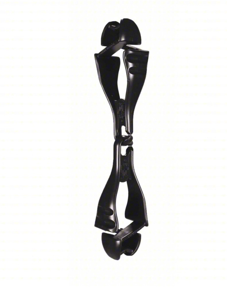 6 Pcs Ergodyne Squids 3400 BLACK Glove Belt Grabber Holder Dual Clip Lanyard
