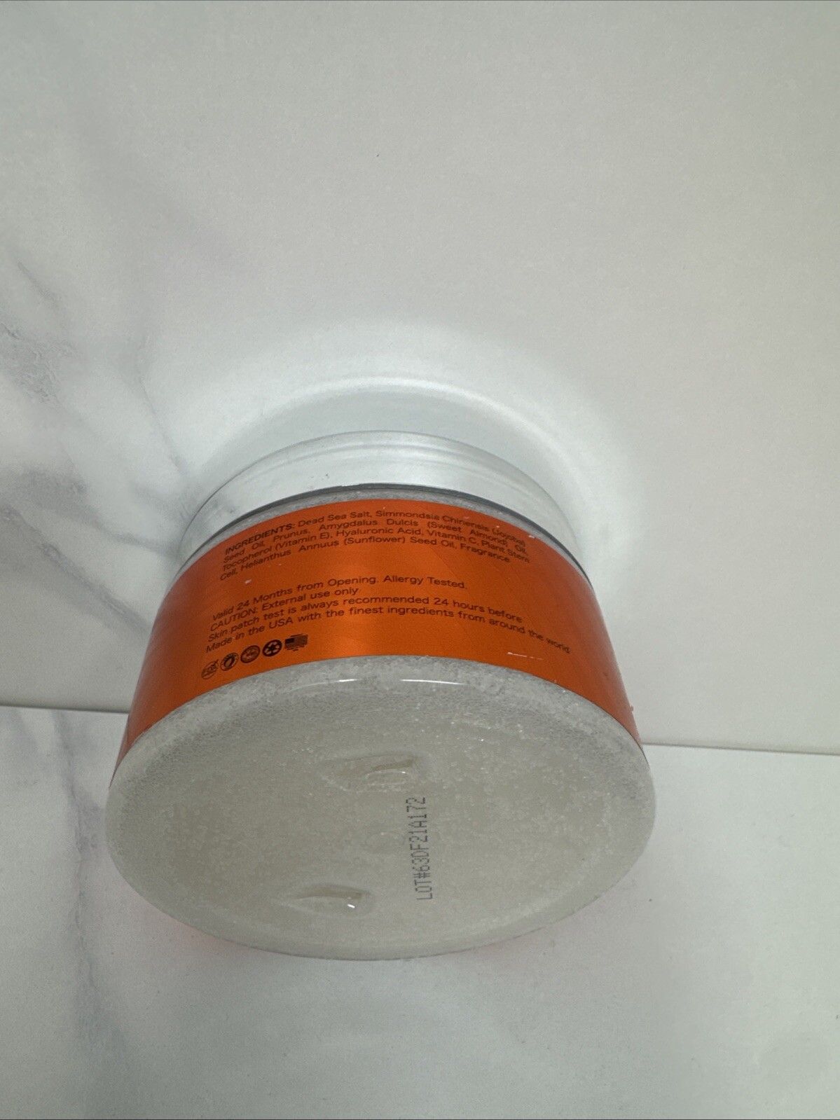 Grace Vitamin C Salt Scrub 10oz./283.5g. Plant Stem Cell Hyaluronic Acid NEW