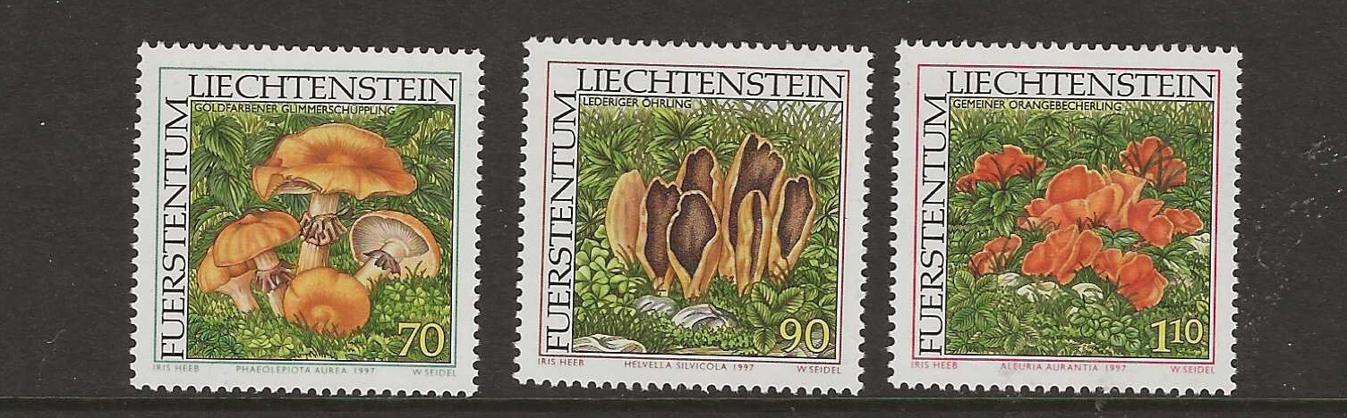 Liechtenstein 1997musrooms fungi  MNH (z086)
