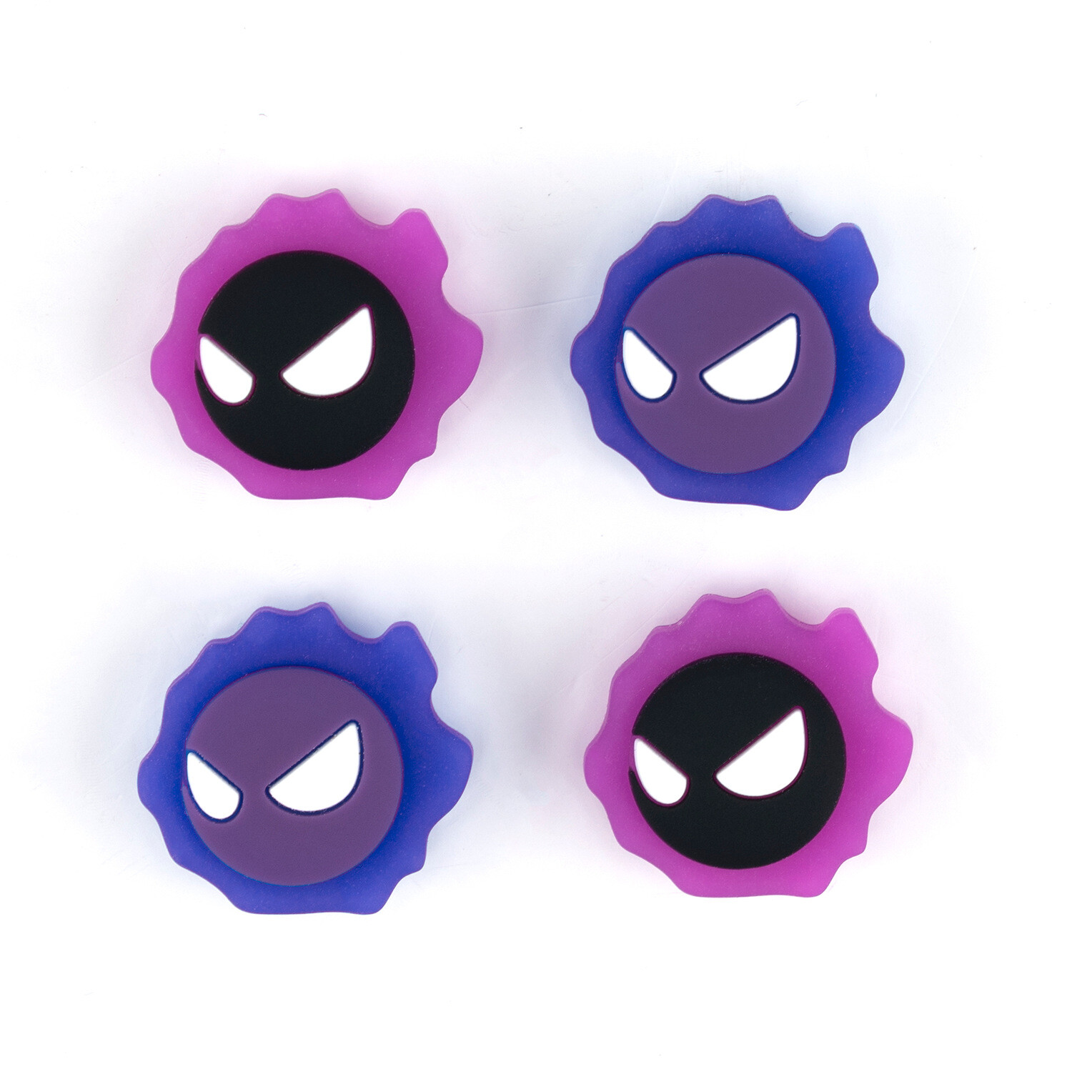 4PCS Thumb Grip Analog Stick Caps for Switch/ Switch OLED Luminous Purple Devil
