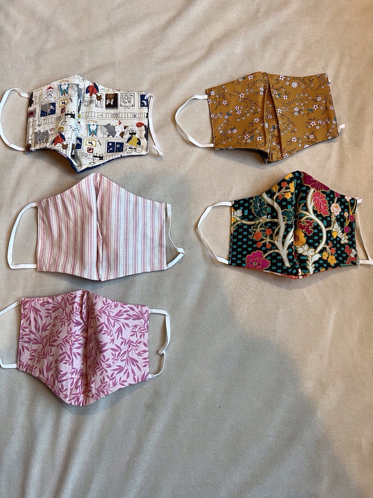 Matilda Jane New Fabric Face Mask - Pack Of 5 Size Medium