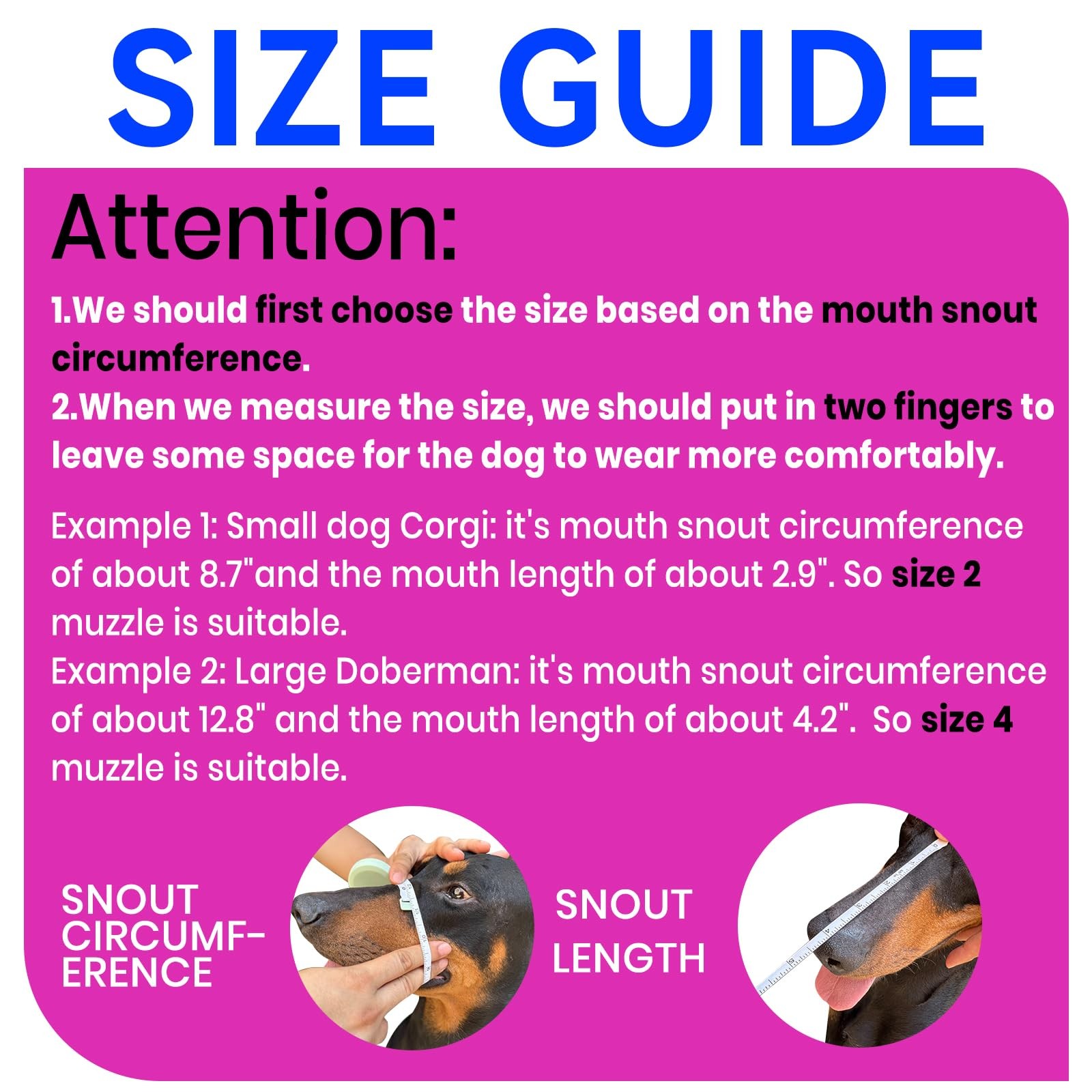 Dog Basket Muzzle for Anti Biting & Chewing, Lightweight Cage Design Allows P...