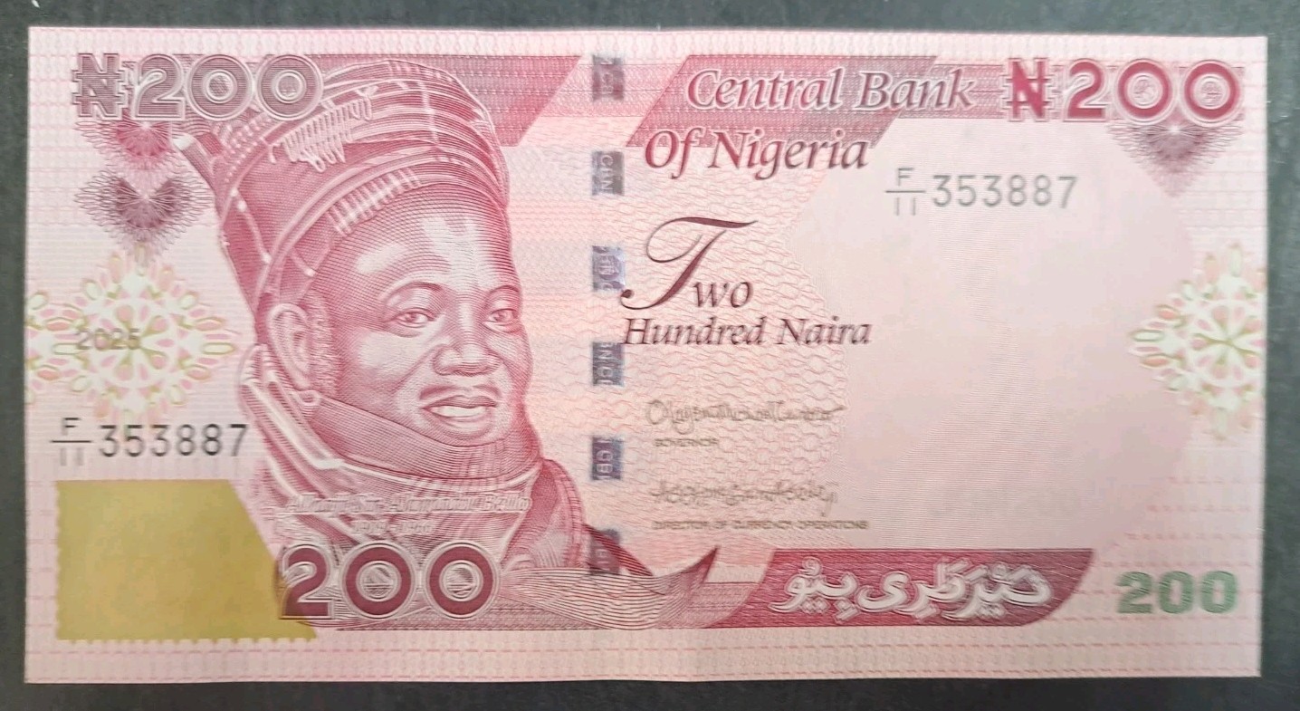 2025 Nigeria 200 Naira PW47 2025(2), F11-353887.