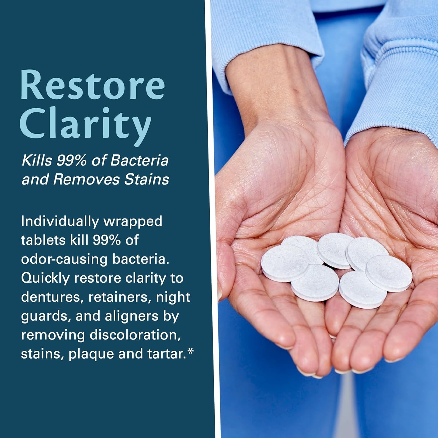 Retainer Cleanser Tablets 60 Count Mint