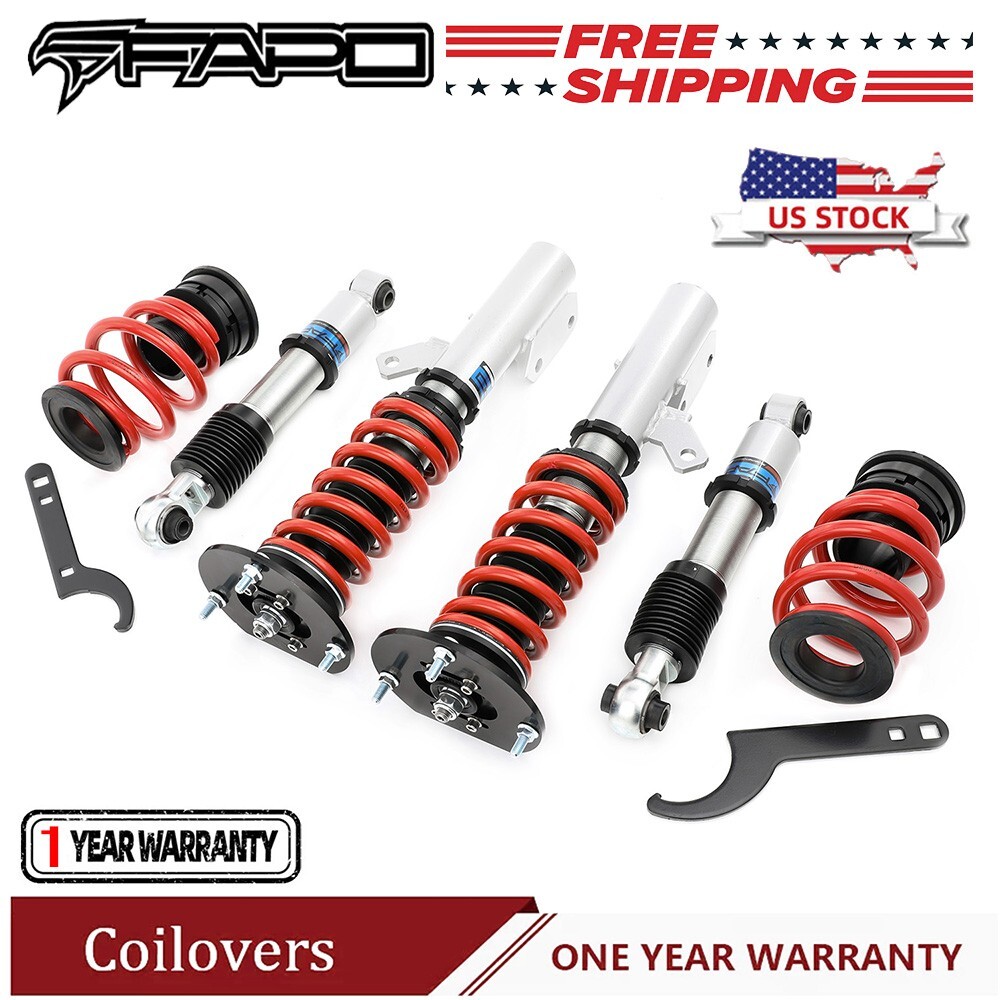 Fit 2005-2010 Chevrolet Cobalt Adj.Height FAPO Coilover Suspension Lowering Kits
