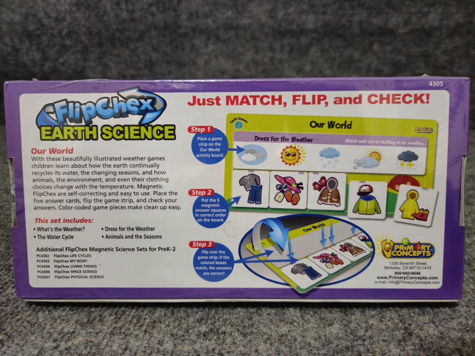 Primary Concepts FlipChex EARTH SCIENCE PreK-2