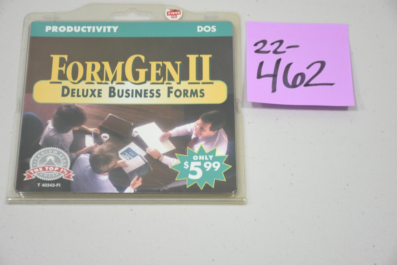 Vintage SoftKey FormGen II Deluxe Business Forms Software 3.5” IBM (22-462)