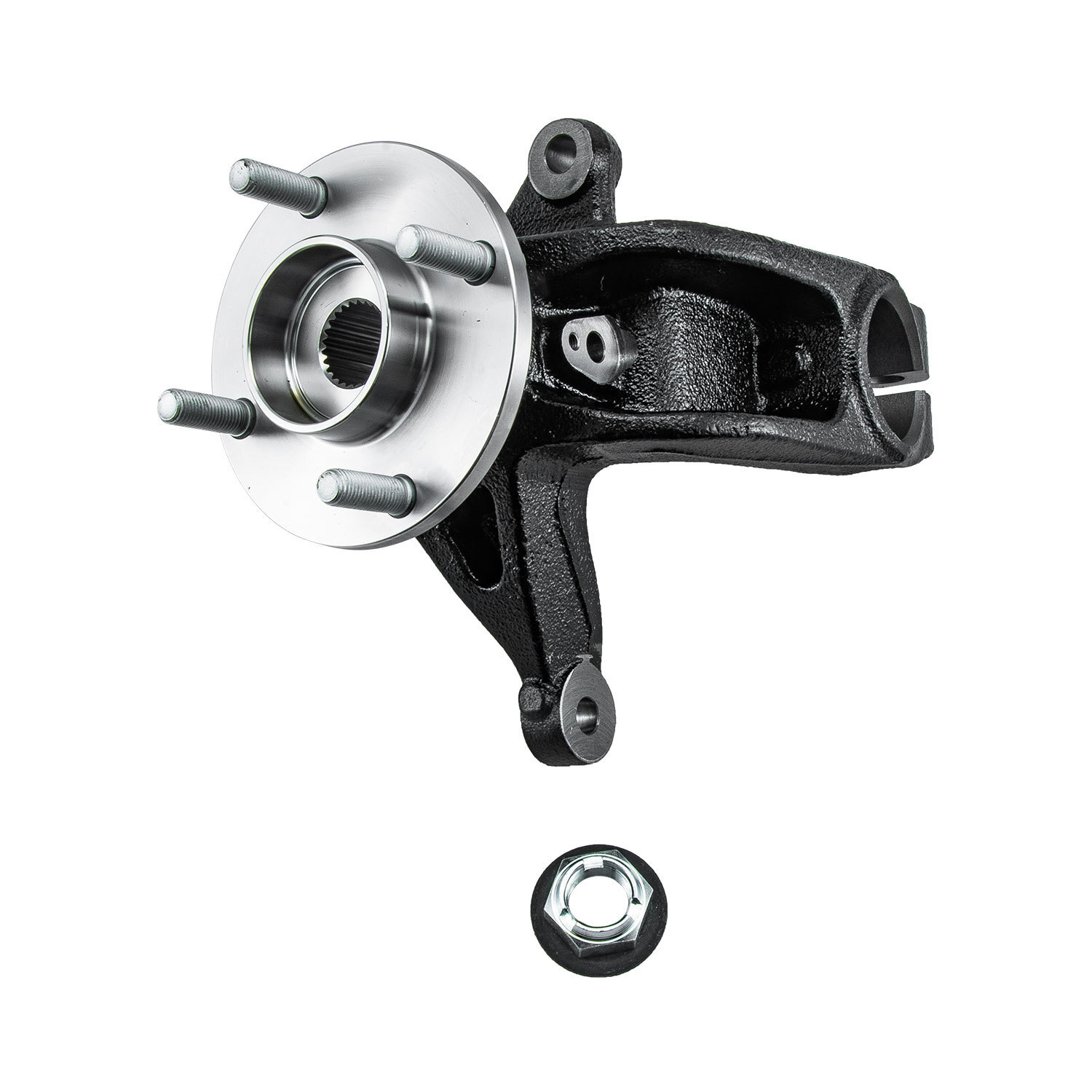 Front Left Steering Knuckle & Wheel Hub Bearing For 2006-2011 Ford Focus