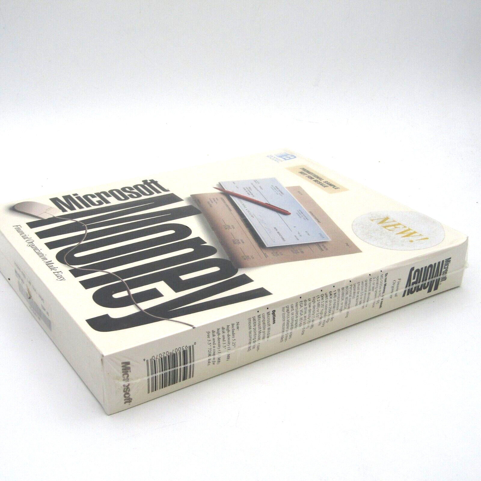 SEALED Microsoft Money 1991 Original Version 5.25 & 3.5