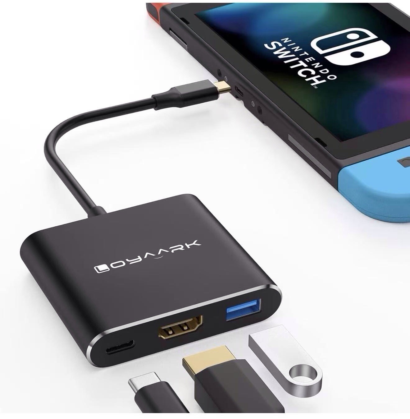 Portable Switch Docking Station for Nintendo Switch, Switch HDMI Adapter