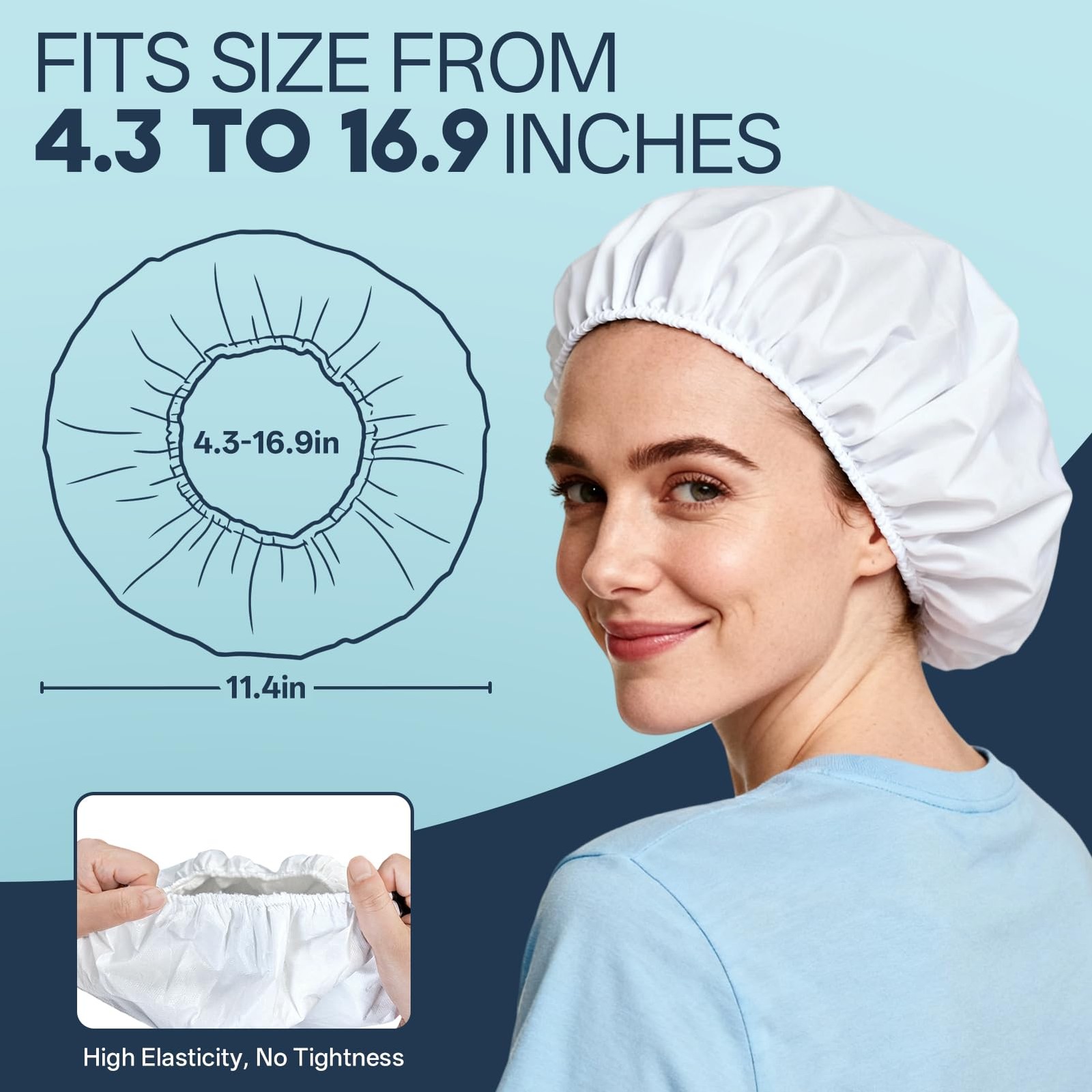 Shampoo Caps No Need Rinse,14 Pack Shampoo Caps for Bedridden Patients Elderl...