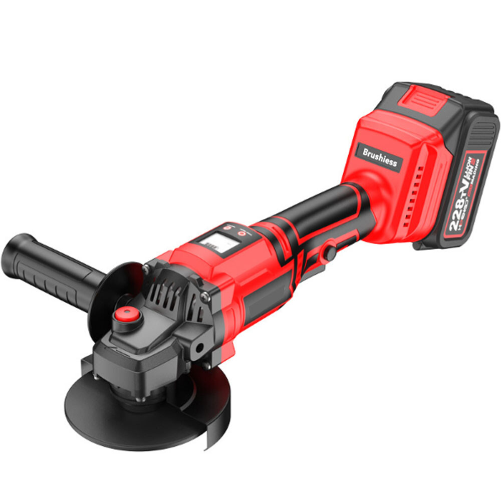21V Mini Angle Grinder Cordless Brushless Polishing Grinding Machine Home Tool