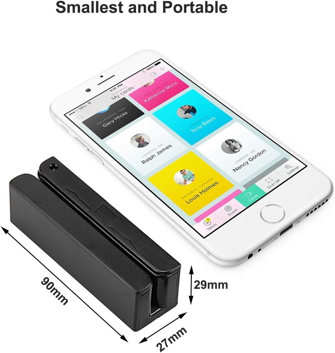 USB Magnetic Credit Card Reader Swipe Machine for POS ID Verification