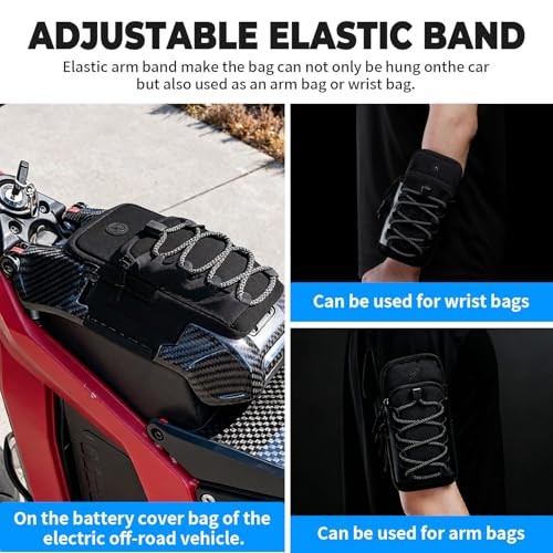 Phone Bag for Ebike, Multi-functional Motorcycle Front Frame Bag for Gray