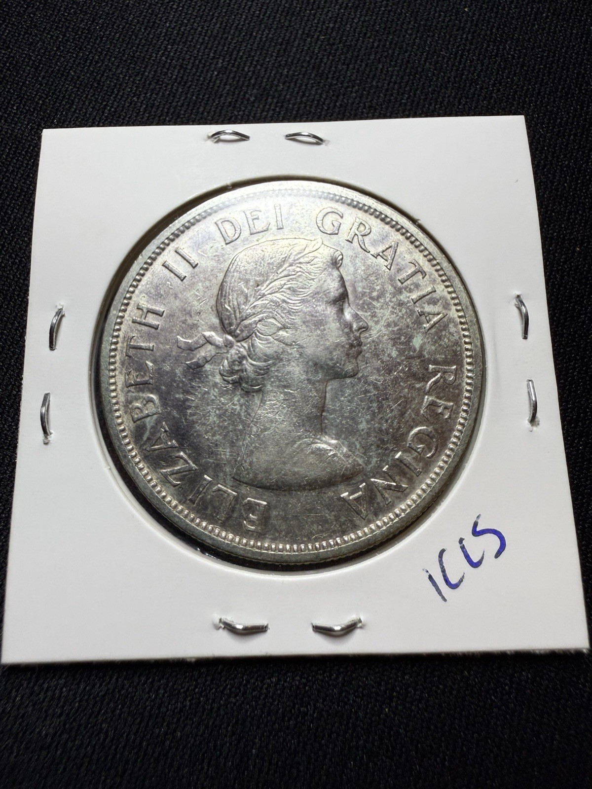 1957 Canadian Silver Dollar Coin 80% $1 Gem Toned