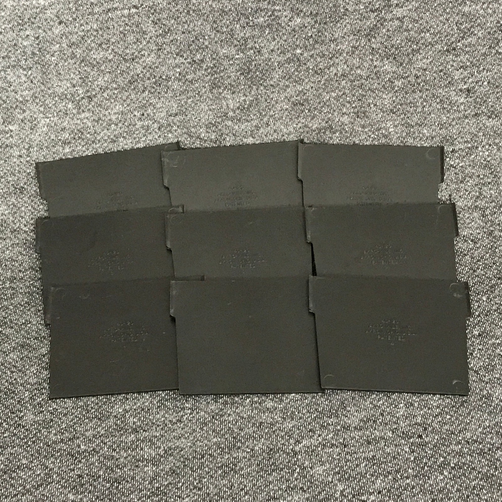 Lot of 9 Akro-Mils 40-120 Black Plastic Bin Dividers 3 x 3.5 Inch Storage Parts