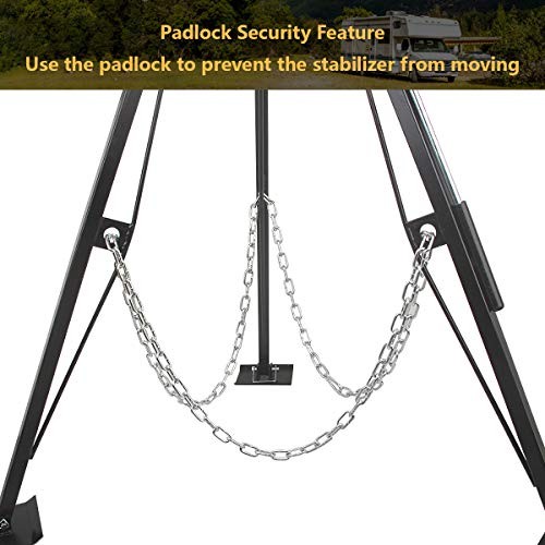 King Pin Adjustable Tripod 5th Wheel Stabilizer, Fifth Stabilizer Tripod Jack