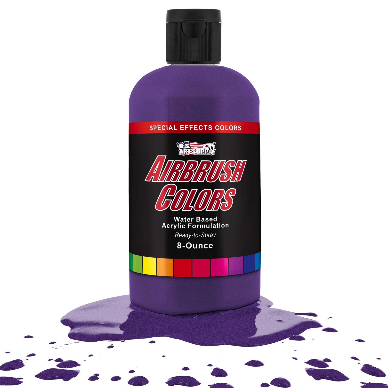 US Art Supply 8-Ounce Special Effects Purple Pearl Airbrush Paint