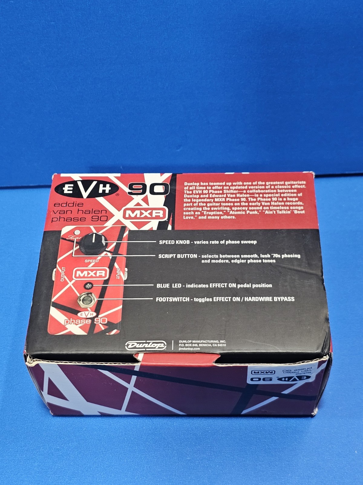 MXR EVH 90 Eddie Van Halen Phase 90 Pedal Red