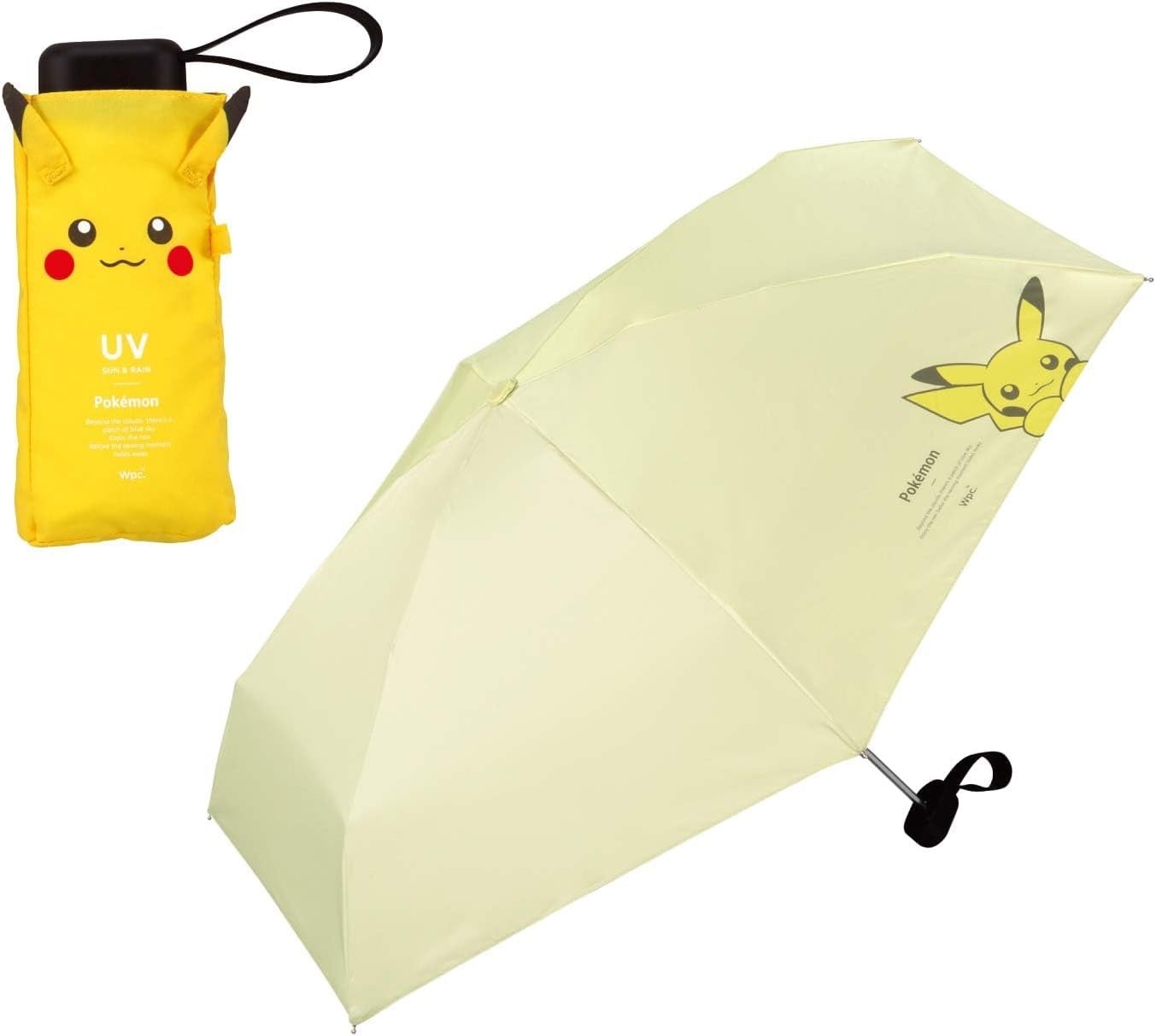 Wpc UV Protection Parasol for Sun&Rain Pokemon Pikachu 47cm 200g UV Shield 100%