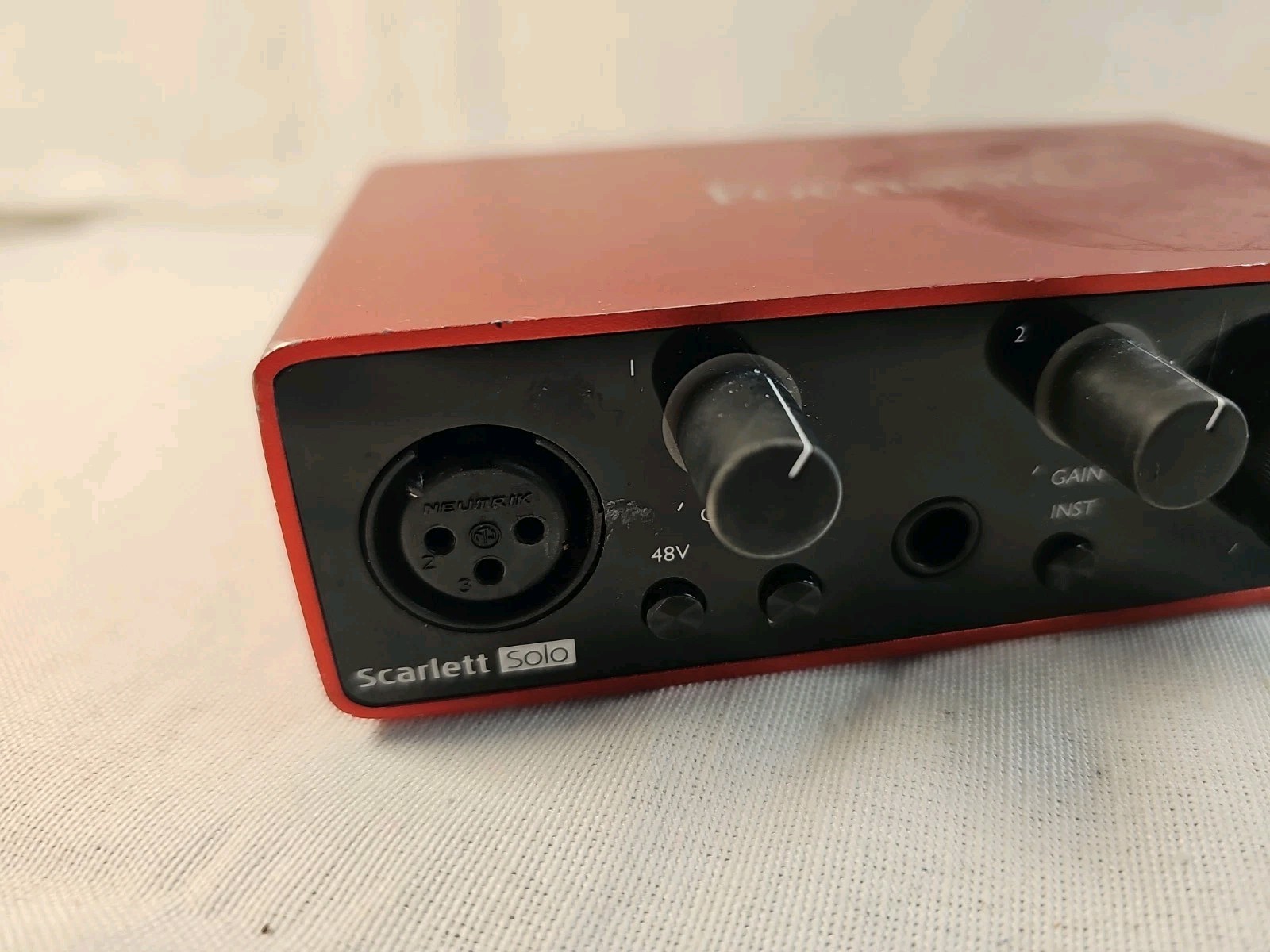 Focusrite Scarlett Solo USB Audio Interface XLR 1/4" In Phantom Power