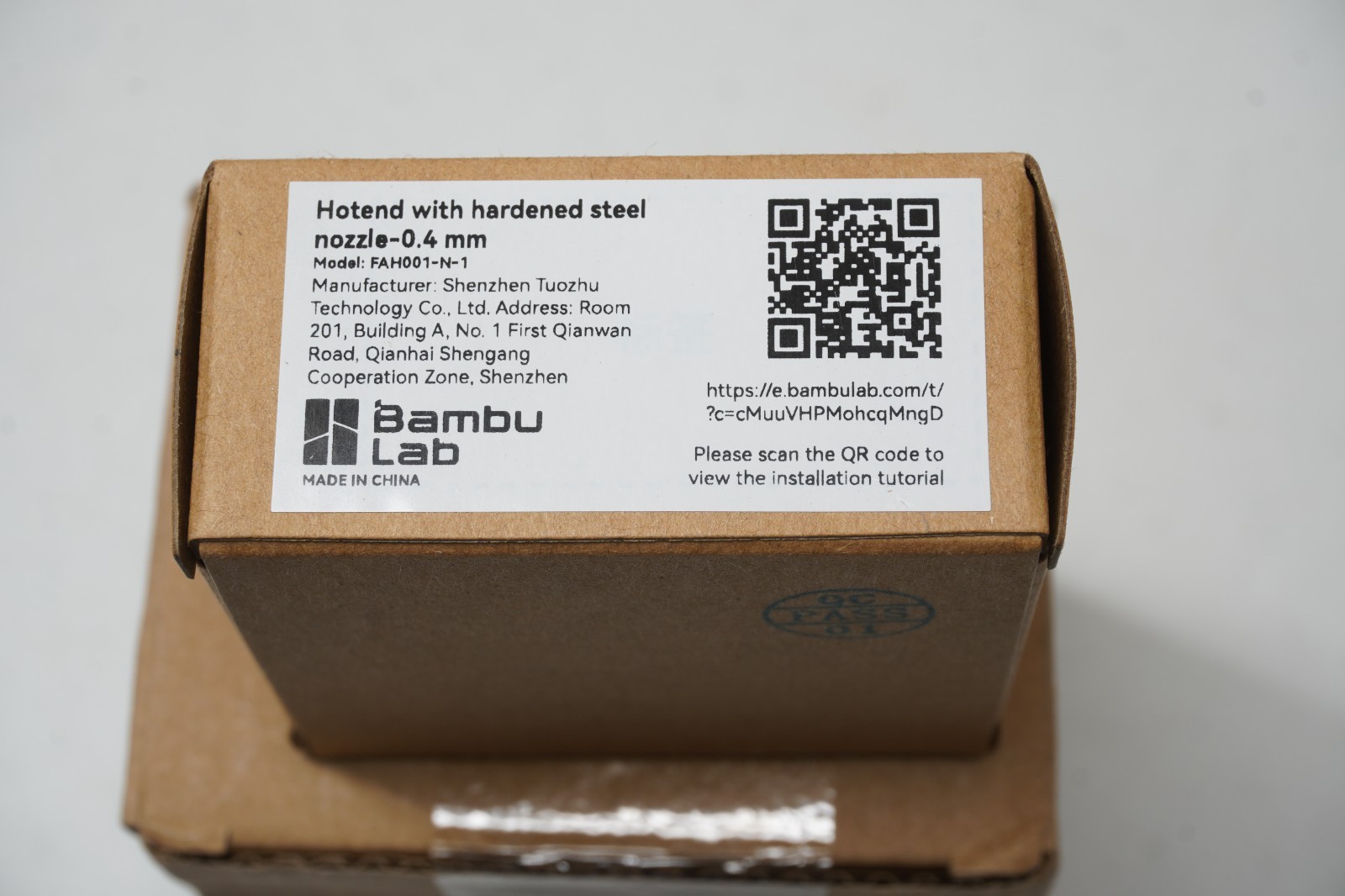 Bambu Lab FAH001 - N - 1 Hotend with Hardened Steel Nozzle - 0.4 mm FREE SHIP
