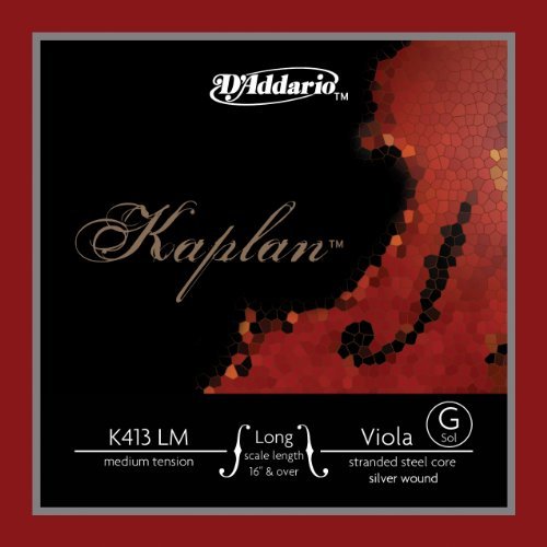 D'Addario Kaplan Viola Single G String, Long Scale, MediumTension