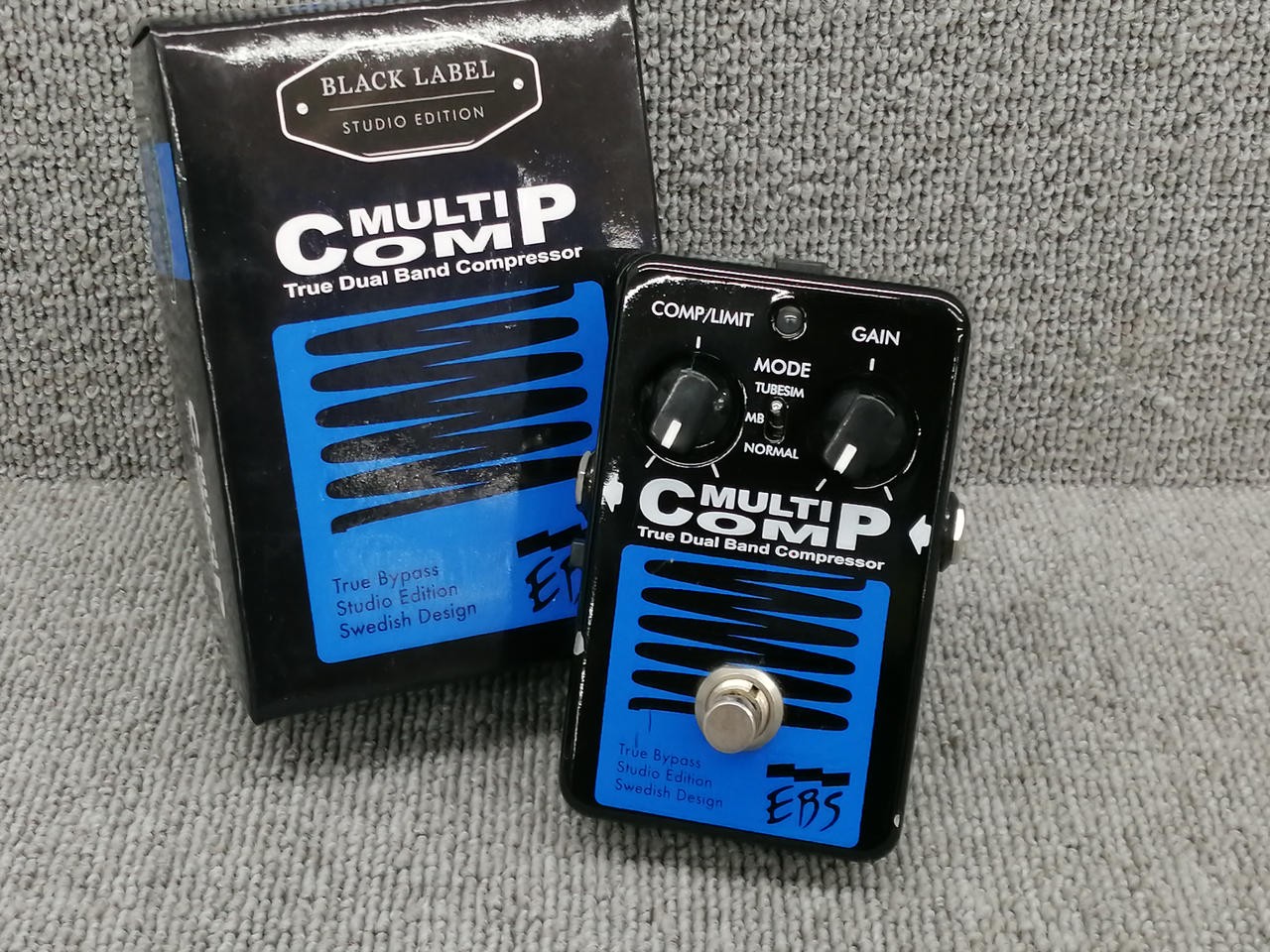 EBS MultiComp-SE Bass Compressor Effect Pedal Used