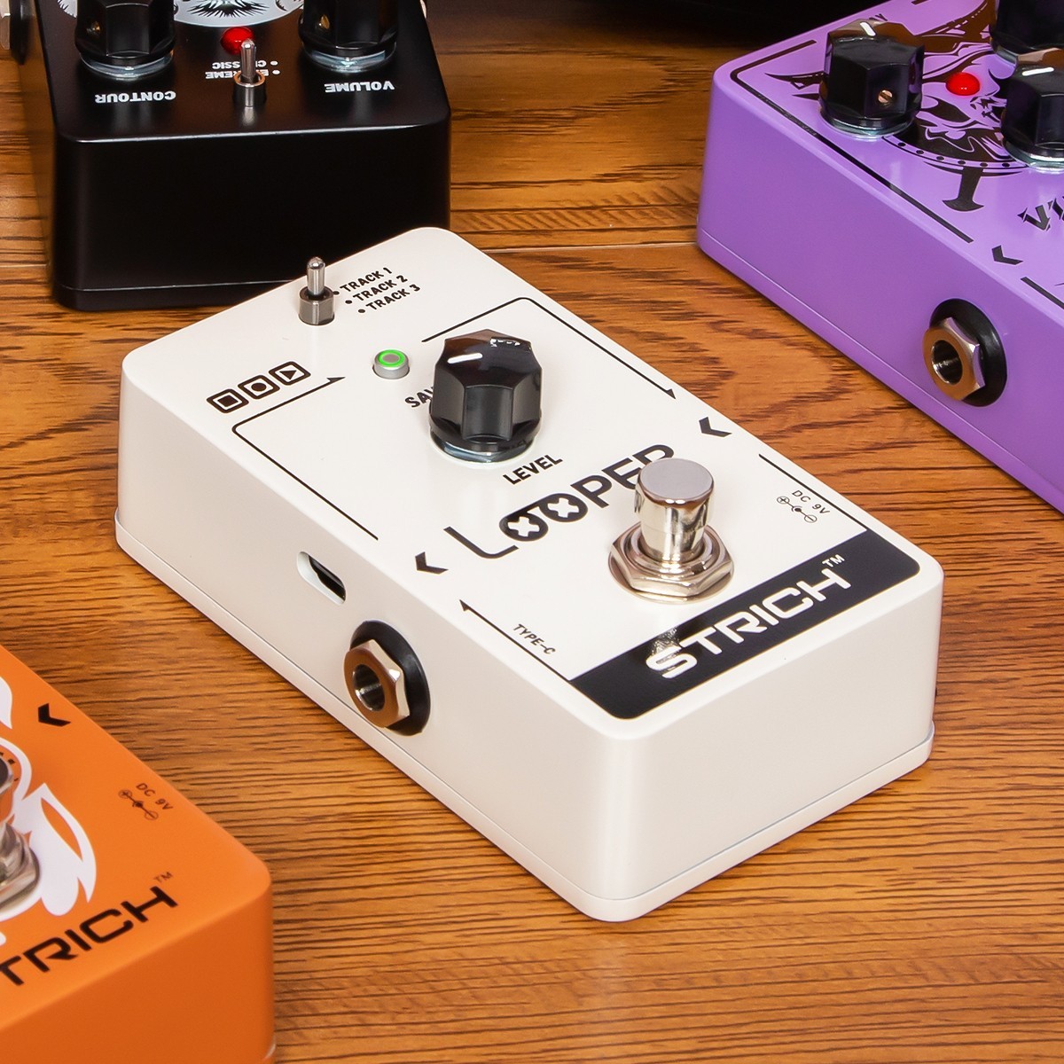 2PC STRICH Looper Effect Pedal Guitar 90 Mins Slots Tuner Loop + 1PC DC 9V Power