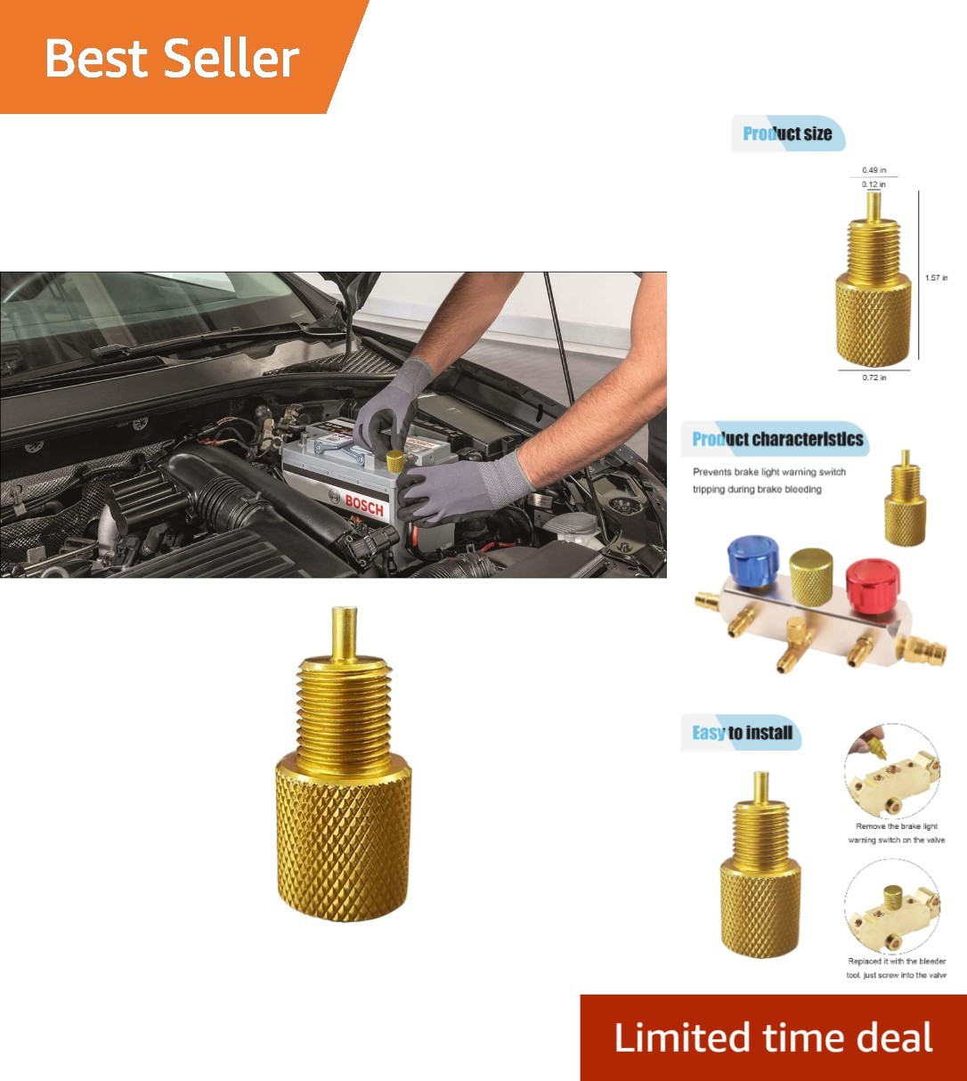 Compact Brake Proportional Valve Tool for Disc/Drum – Hassle-Free Installation