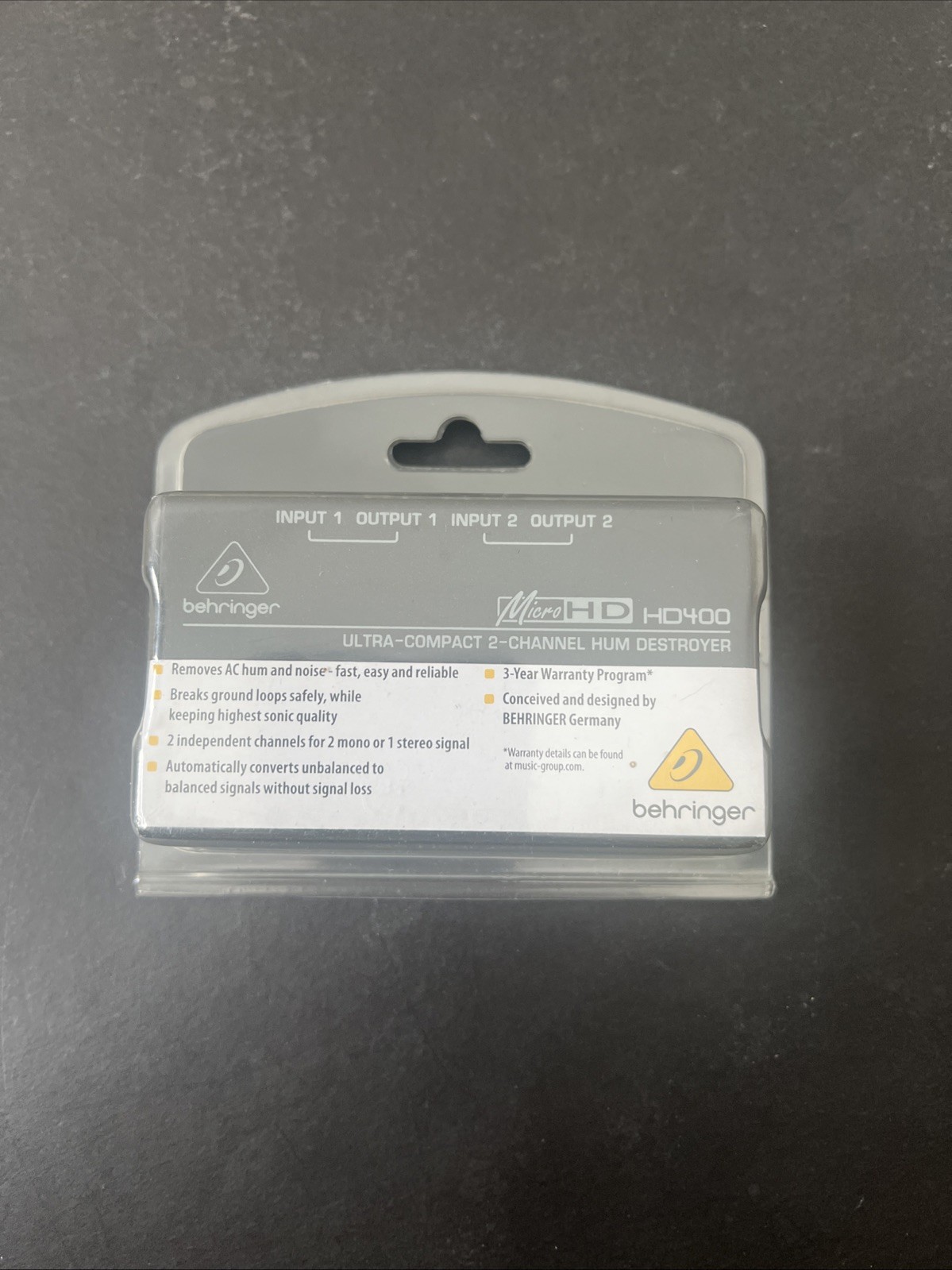 Behringer AC hum remove ground loops eliminate 2ch MICROHD HD400