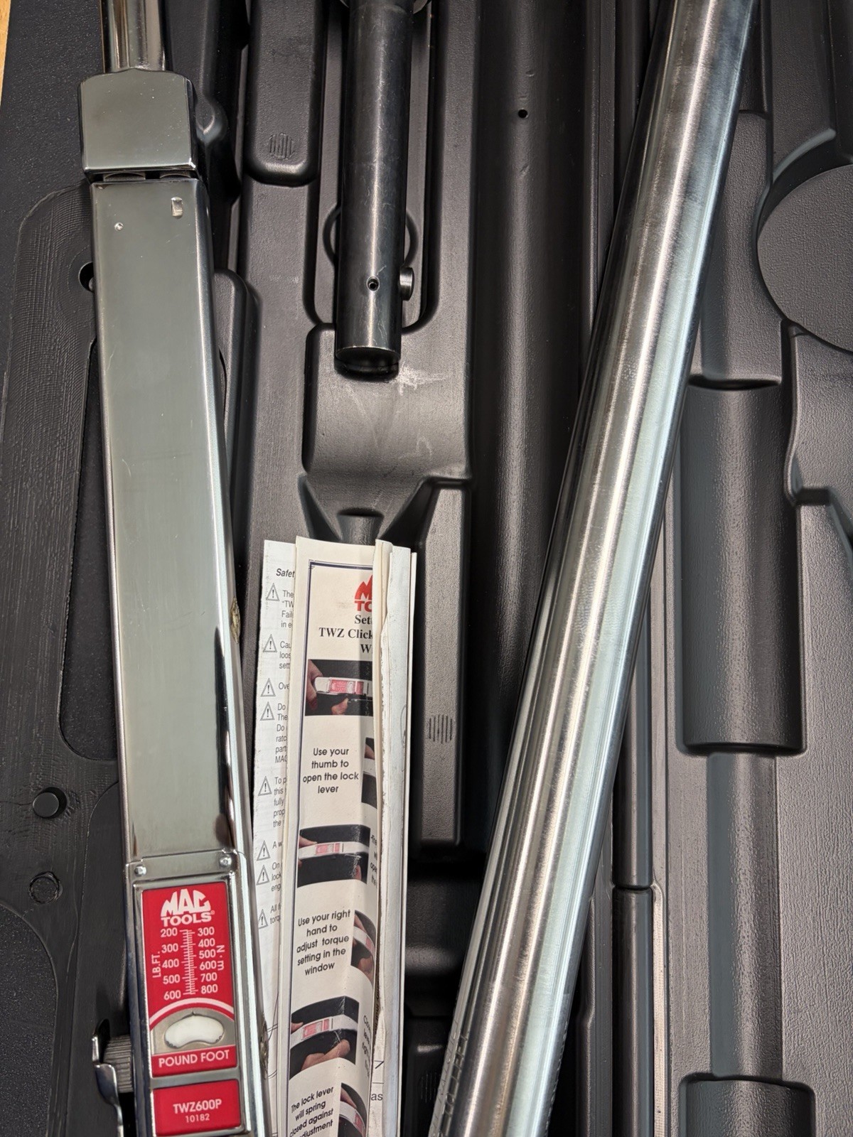 Mac Tools 3/4 TWZ600P Torque Wrench 200-600 Ft Lbs
