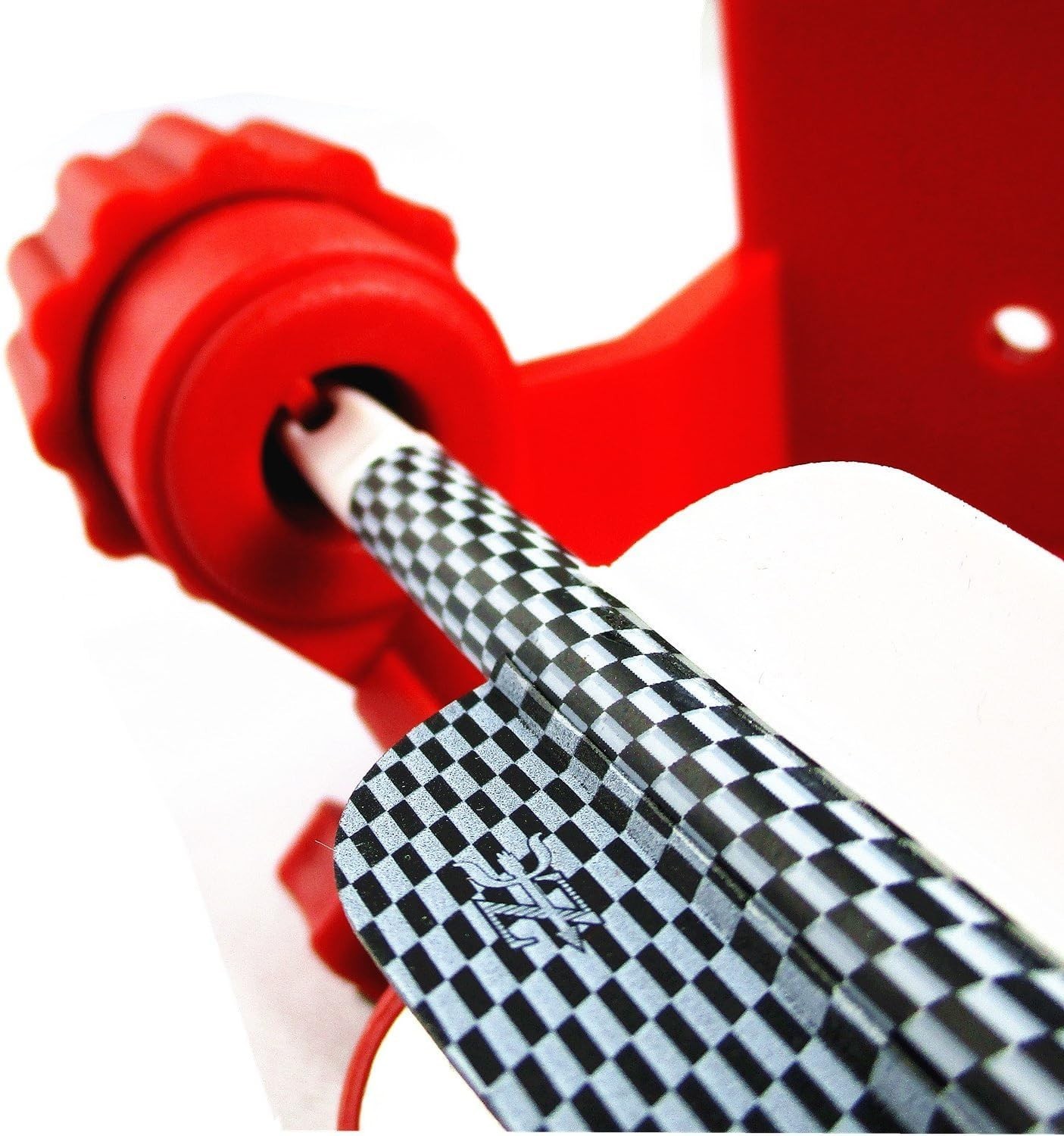 Adjustable Fletching Jig for Precision Arrow Customization - Red