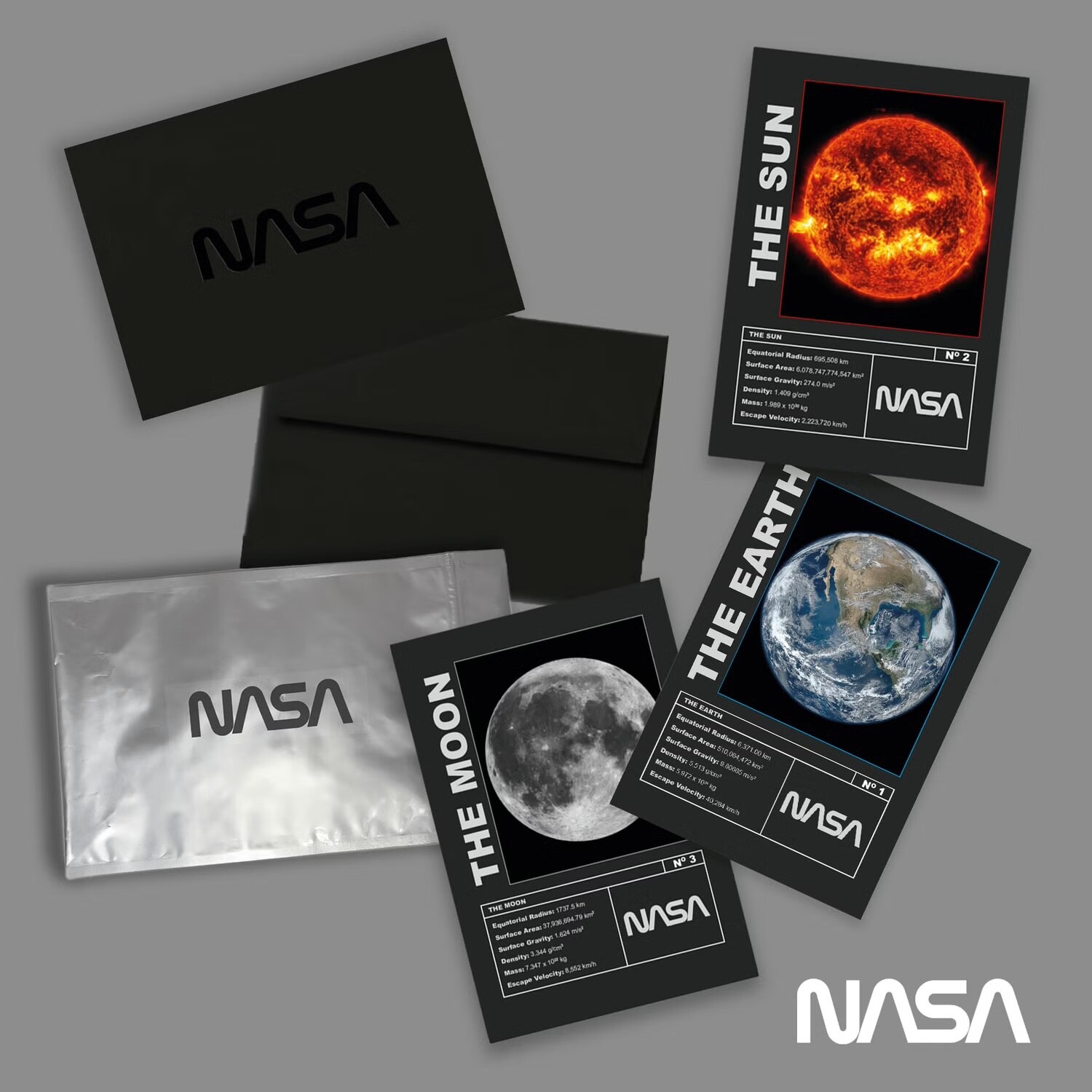 NASA Earth, Moon and Sun Prints Limited Edition (1 Of 600 Worldwide) Gift New