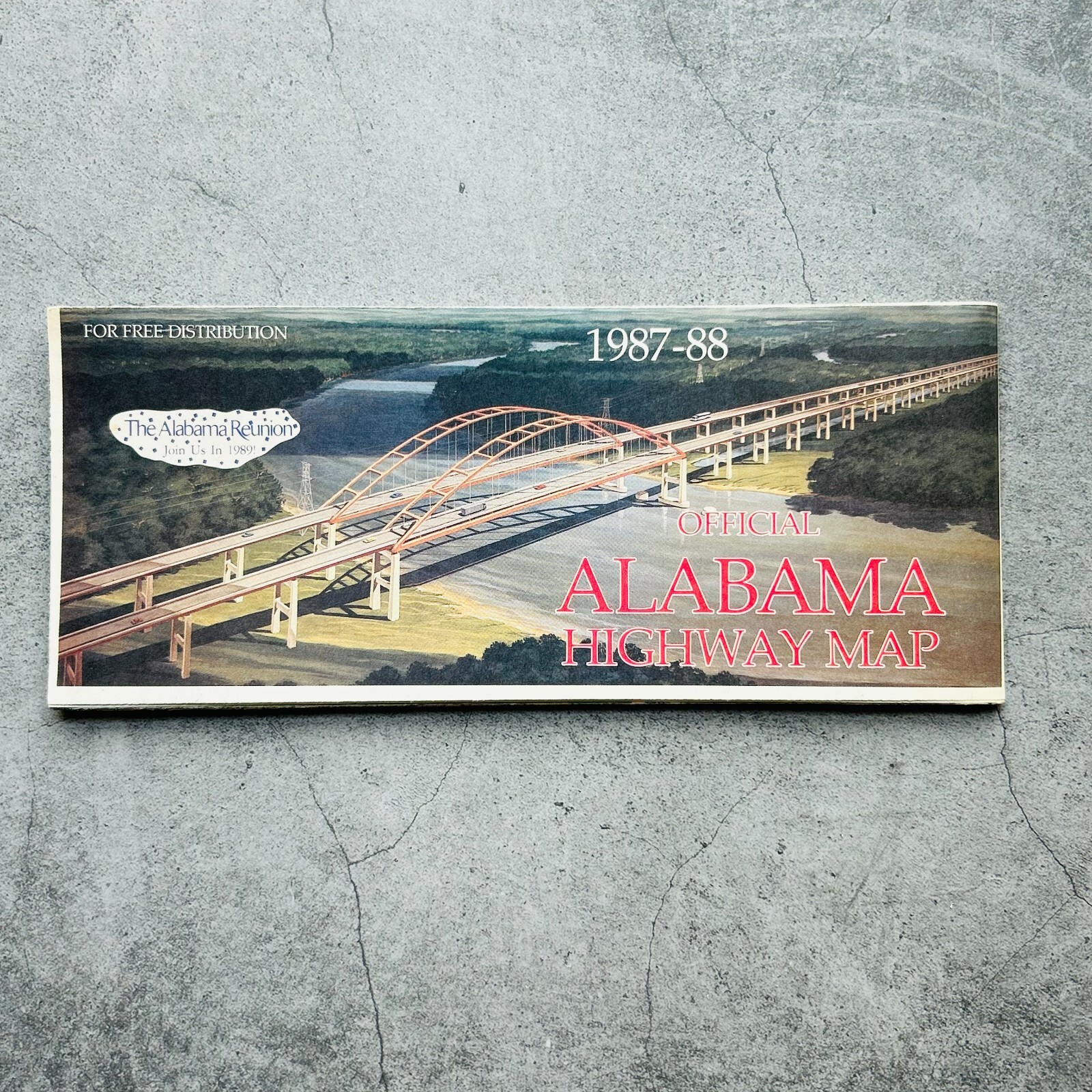Official Alabama Highway Map 1987-88