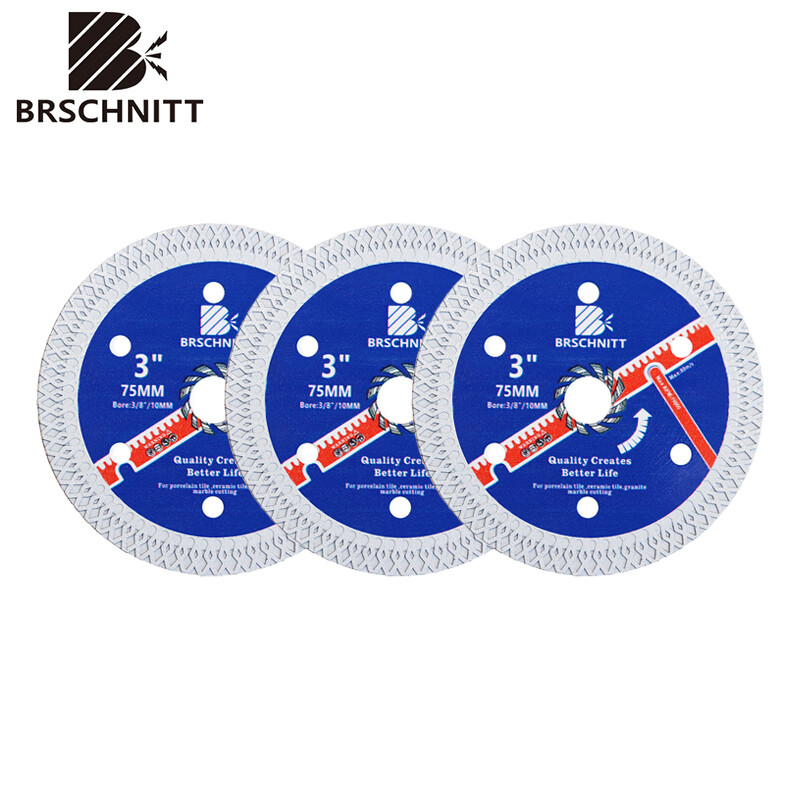 75mm Diamond Tile Blade Turbo Cutting Disc Wheel for Ceramic Porcelain Marble