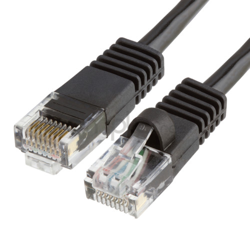 1.5FT CAT5e Cable Ethernet Lan Network CAT5 RJ45 Patch Cord Internet Black NEW