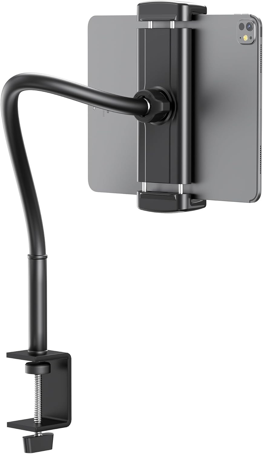 TeQable Tablet Stand for Desk, Gooseneck iPad Holder Clamp Mount, 360° Adj...