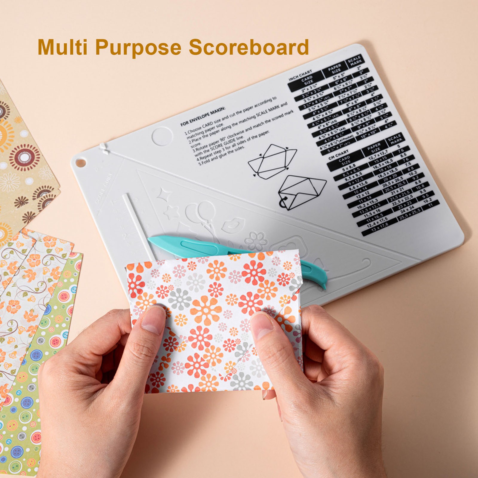 Scoring Board Multi Purpose Versatile Tool For Card Making