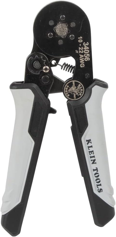 Klein Tools 34056 Hex Crimper Pliers, Ferrule Crimping Tool for 10-22 AWG Wire