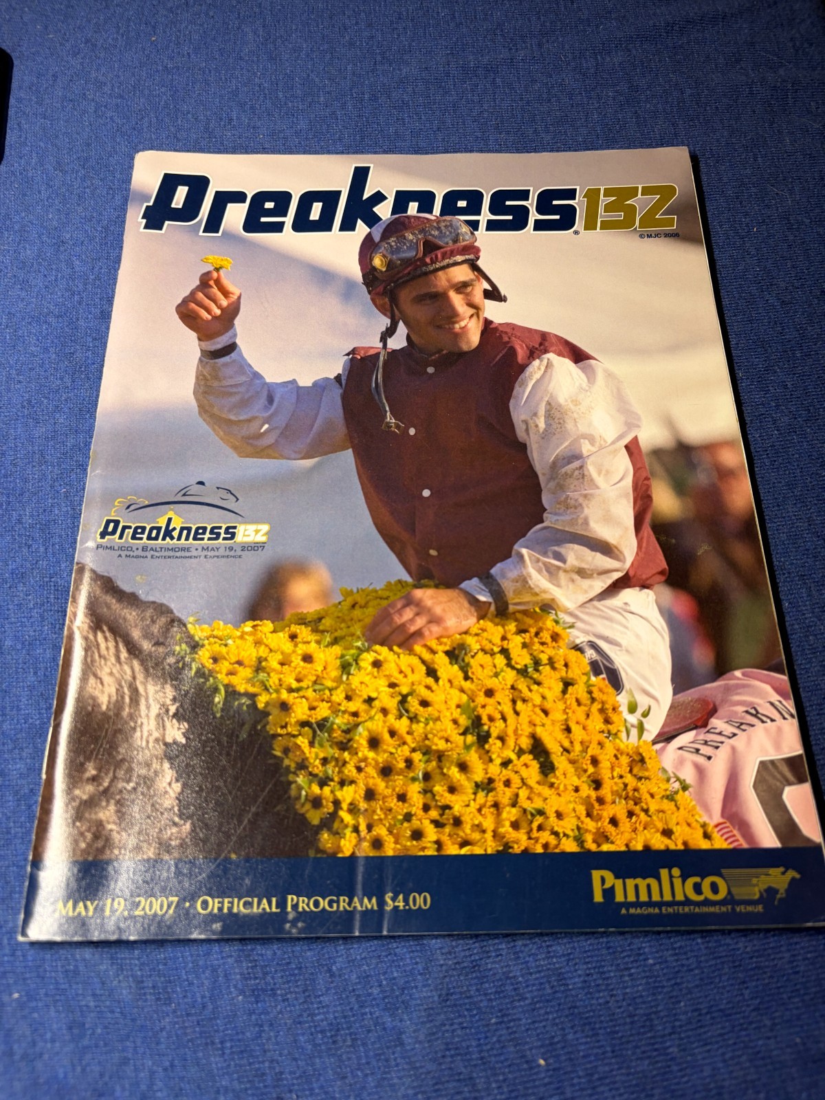 2007 Preakness Stakes 132 Official Horse Racing Program...Winner Curlin