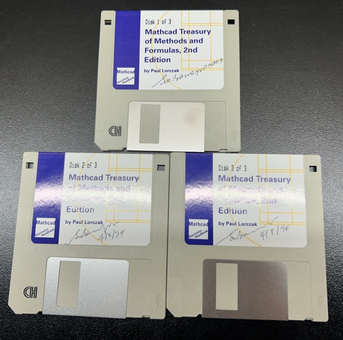 Mathcad Treasury of Methods and Formulas 3.5" Floppy Set of 2 1992